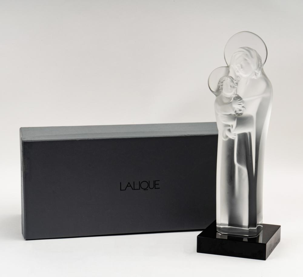 LALIQUE MOLDED GLASS VIRGIN AND 304ee0