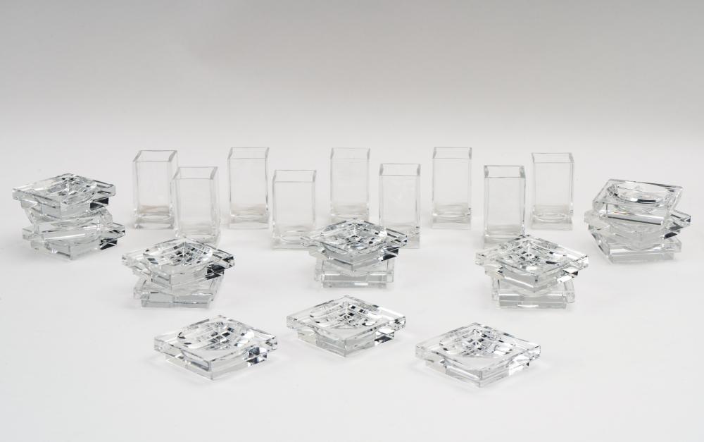 GROUP OF BACCARAT CRYSTAL ASHTRAYS