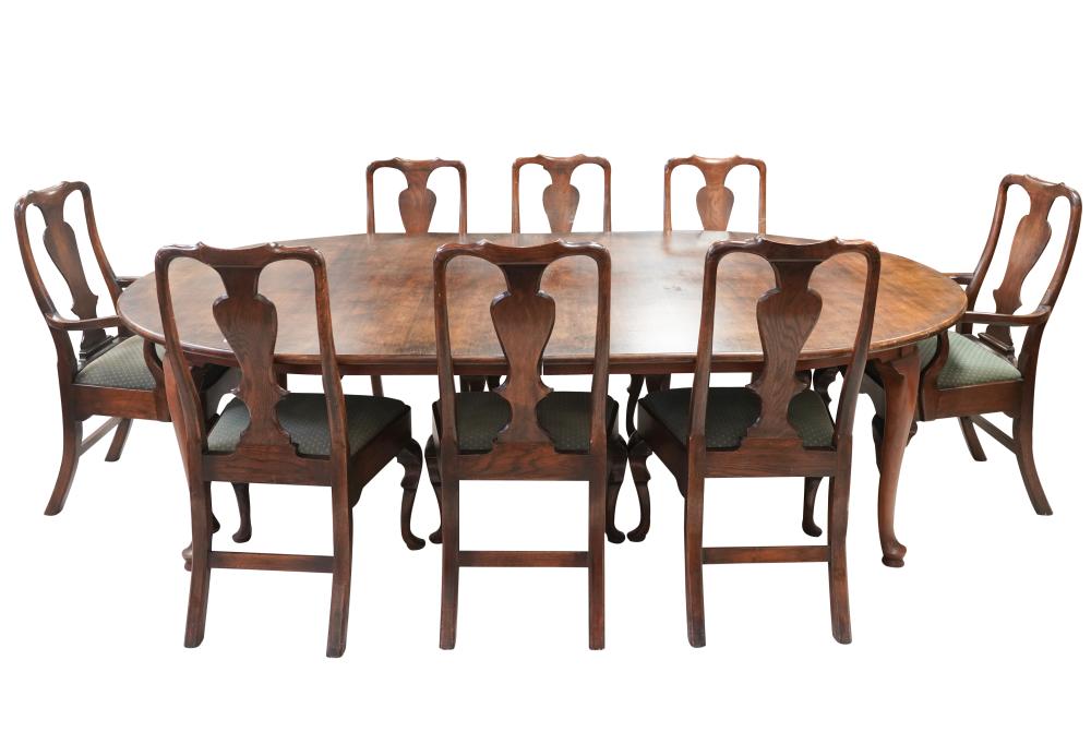 QUEEN ANNE STYLE MAHOGANY DINING 3053c9