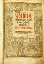 1 vol Bible in German Luther s 4d63c