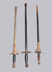 Group of three antique swords including 303936
