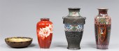 Group of four vintage Japanese metalwors,