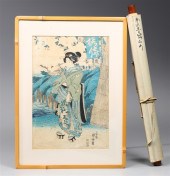 Group of two Japanese woodblock 303aaa
