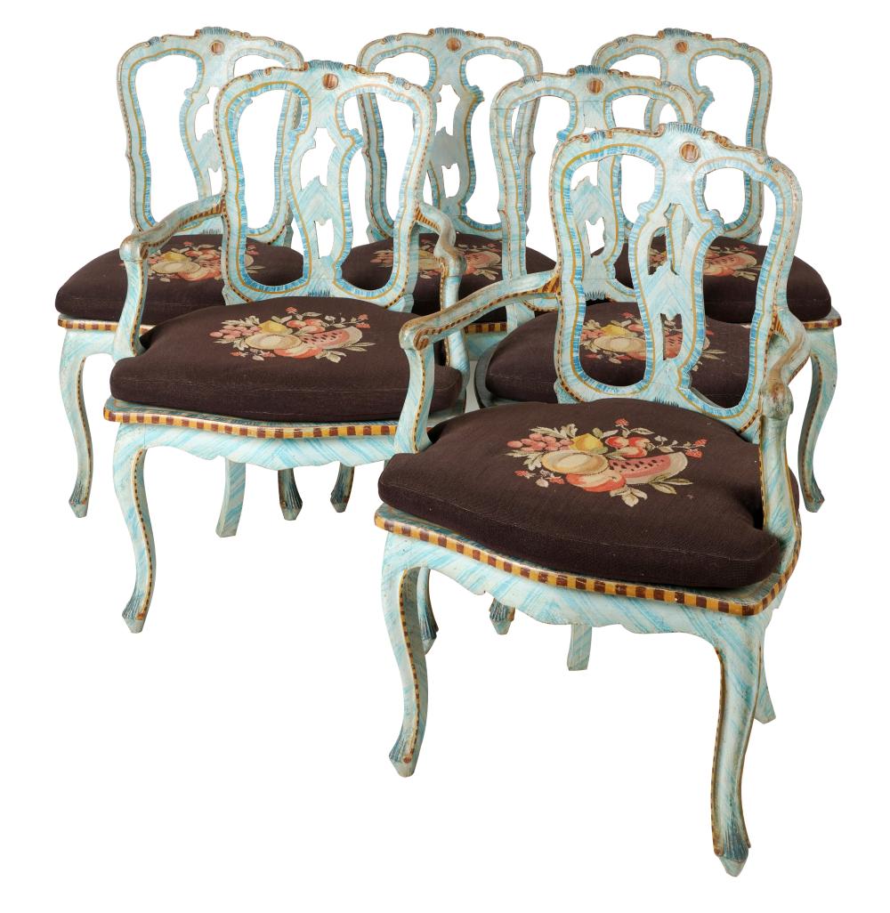 SET OF VENETIAN ROCOCO STYLE PAINTED 303ad4