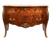 LOUIS XV STYLE MARQUETRY MARBLE TOP 303cb0