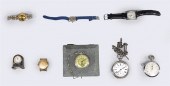 Group of eight vintage pocket and wrist