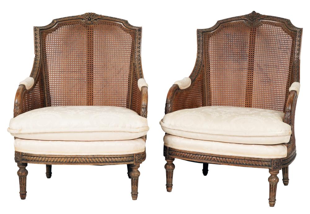 PAIR OF NEOCLASSICAL STYLE CANED 303f6c