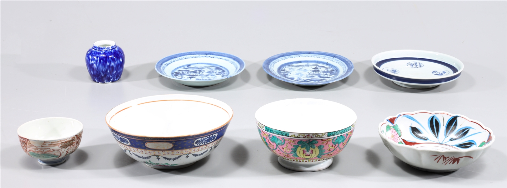 Group of eight antique ceramics 3041d4