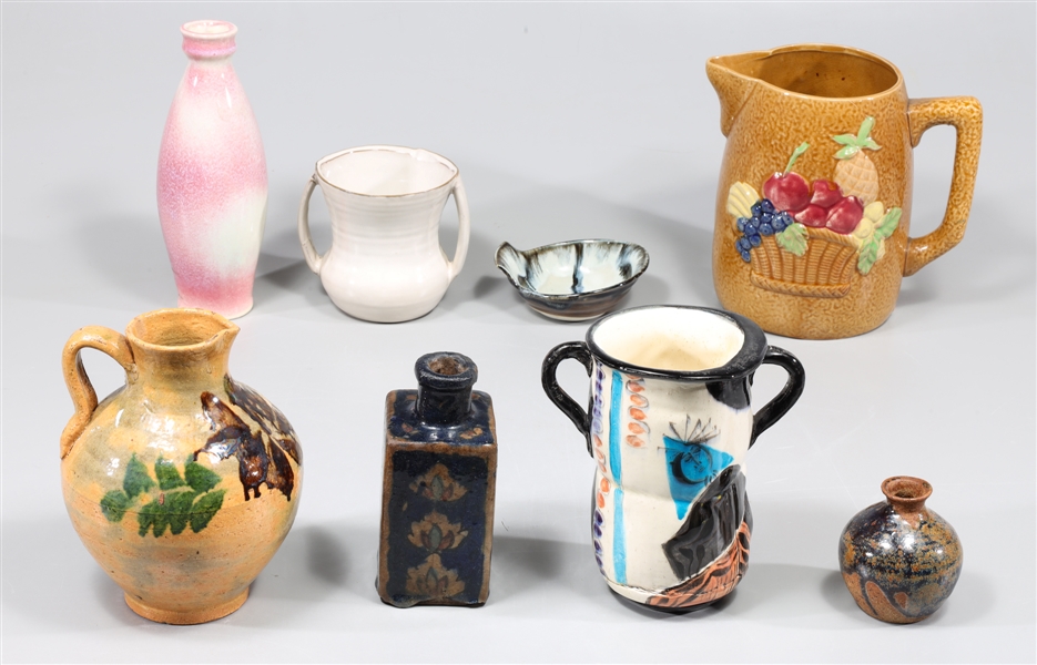 Group of eight vintage pottery 304304
