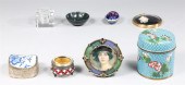 Group of eight vintage trinket collection,