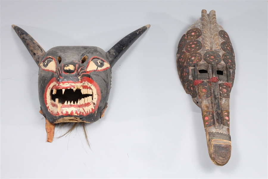Group of two African tribal masks  304507