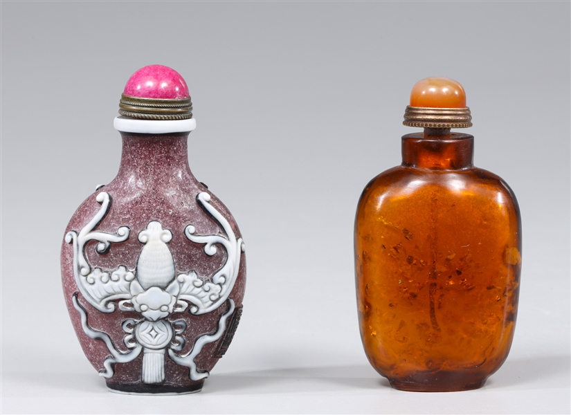 Two Chinese snuff bottles including 304689