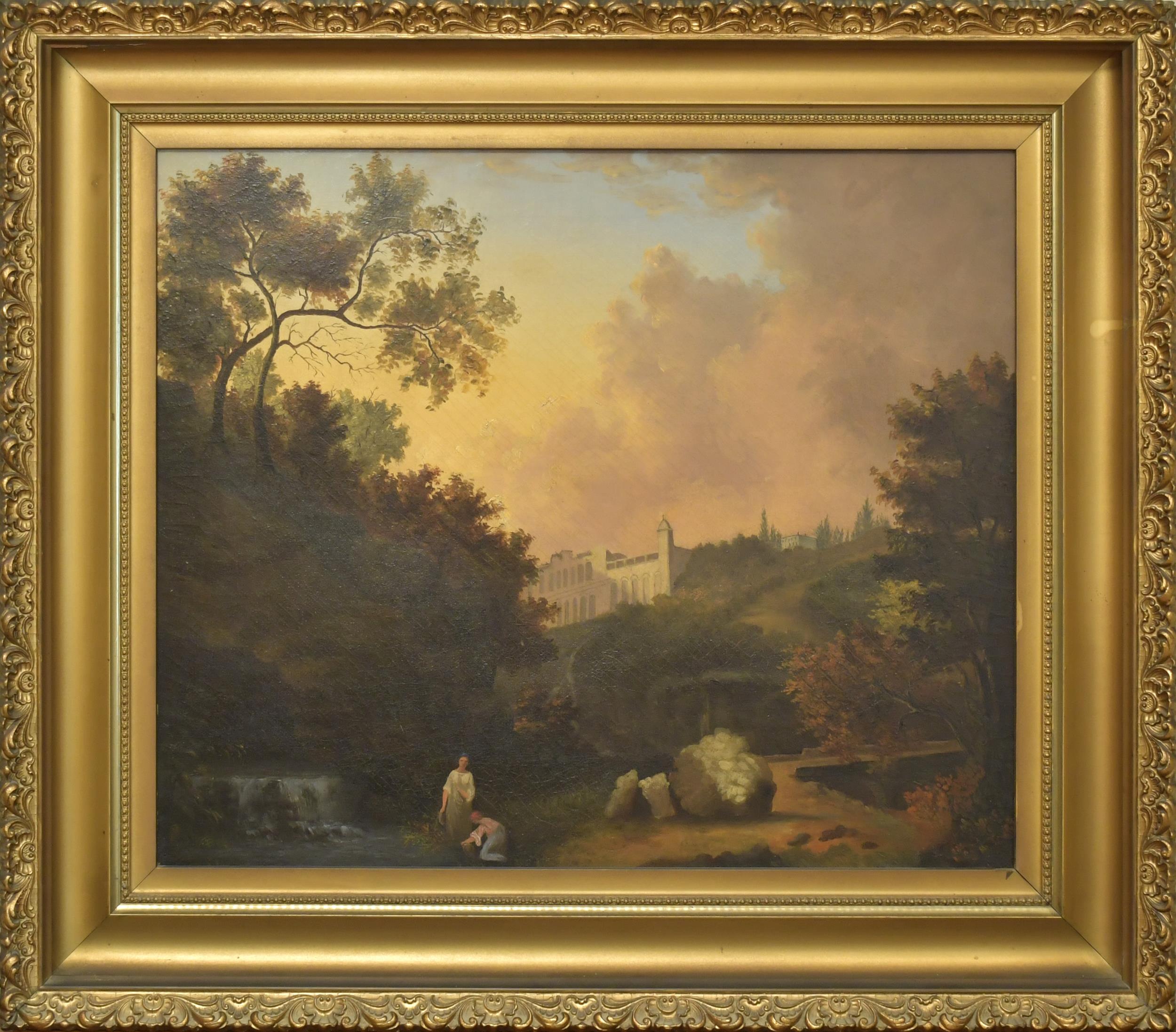 19TH C OIL ON CANVAS FIGURES 307401