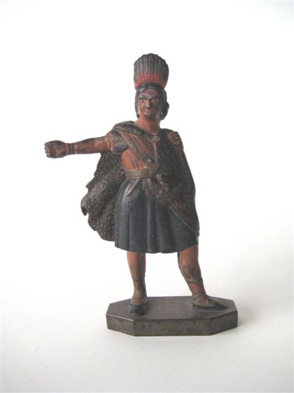 Painted cast iron figure of an 4da0d