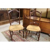 Pair of French provincial chairs, with