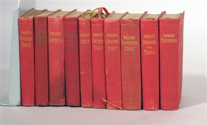 10 vols Baedeker Handbooks for 4d667