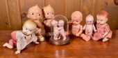 Seven vintage baby dolls, inducing:
