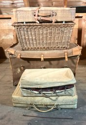 Antique wicker including a large 3068ff