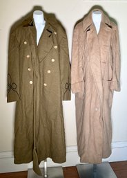 Green wool men s military trench 30698d