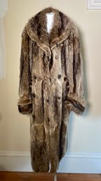 Early 20th C men s fur coat 306a15