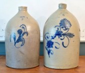 Two antique Burlington VT jugs, including;