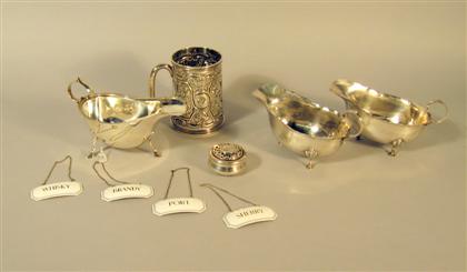 Group of English sterling silver 4d78d