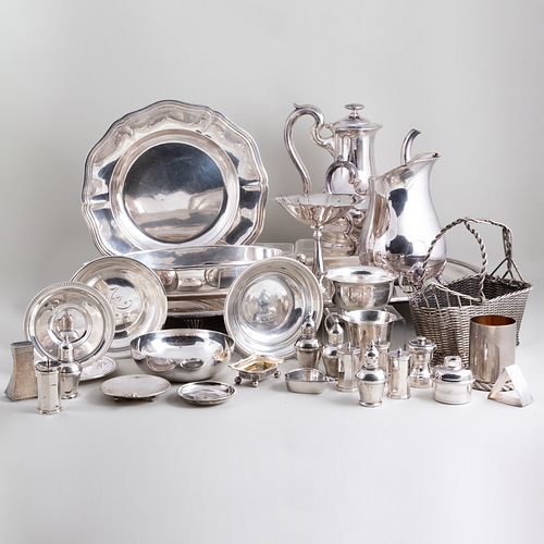 GROUP OF SILVER AND SILVER PLATEThe 309631