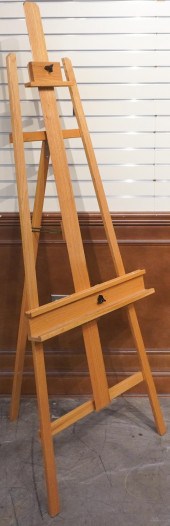 ARTS AND CRAFTS STYLE OAK EASEL, 72