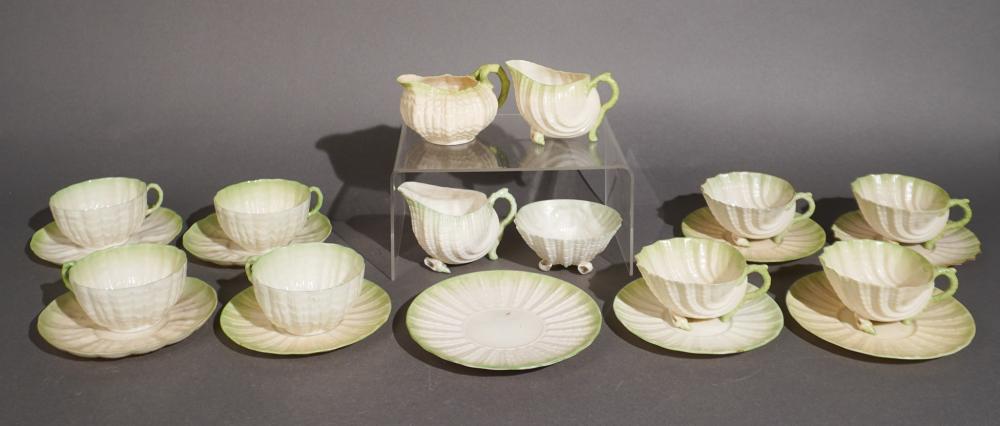 COLLECTION OF BELLEEK BLACK AND 309858
