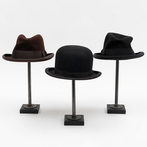 TWO LOCK CO DERBY HATS AND BLACK 309876