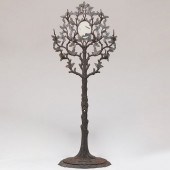 VICTORIAN CAST IRON TREE FORM HAT AND