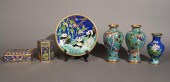 GROUP OF CHINESE CLOISONNE TABLE ARTICLESGroup