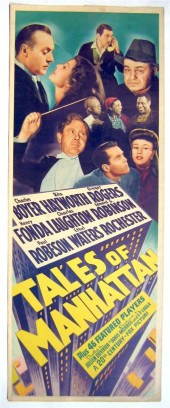 1 piece.  Movie Poster. Tales of Manhattan.