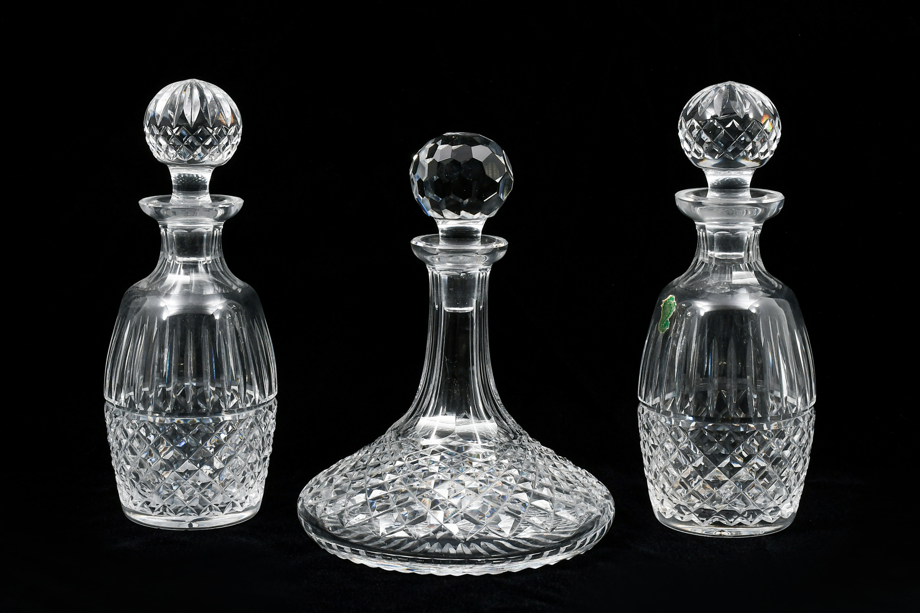3 PC WATERFORD CRYSTAL DECANTER 309ff9