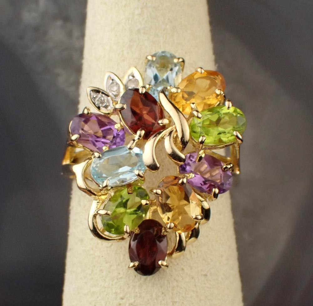MULTI COLOR GEMSTONE AND FOURTEEN 30a2d6
