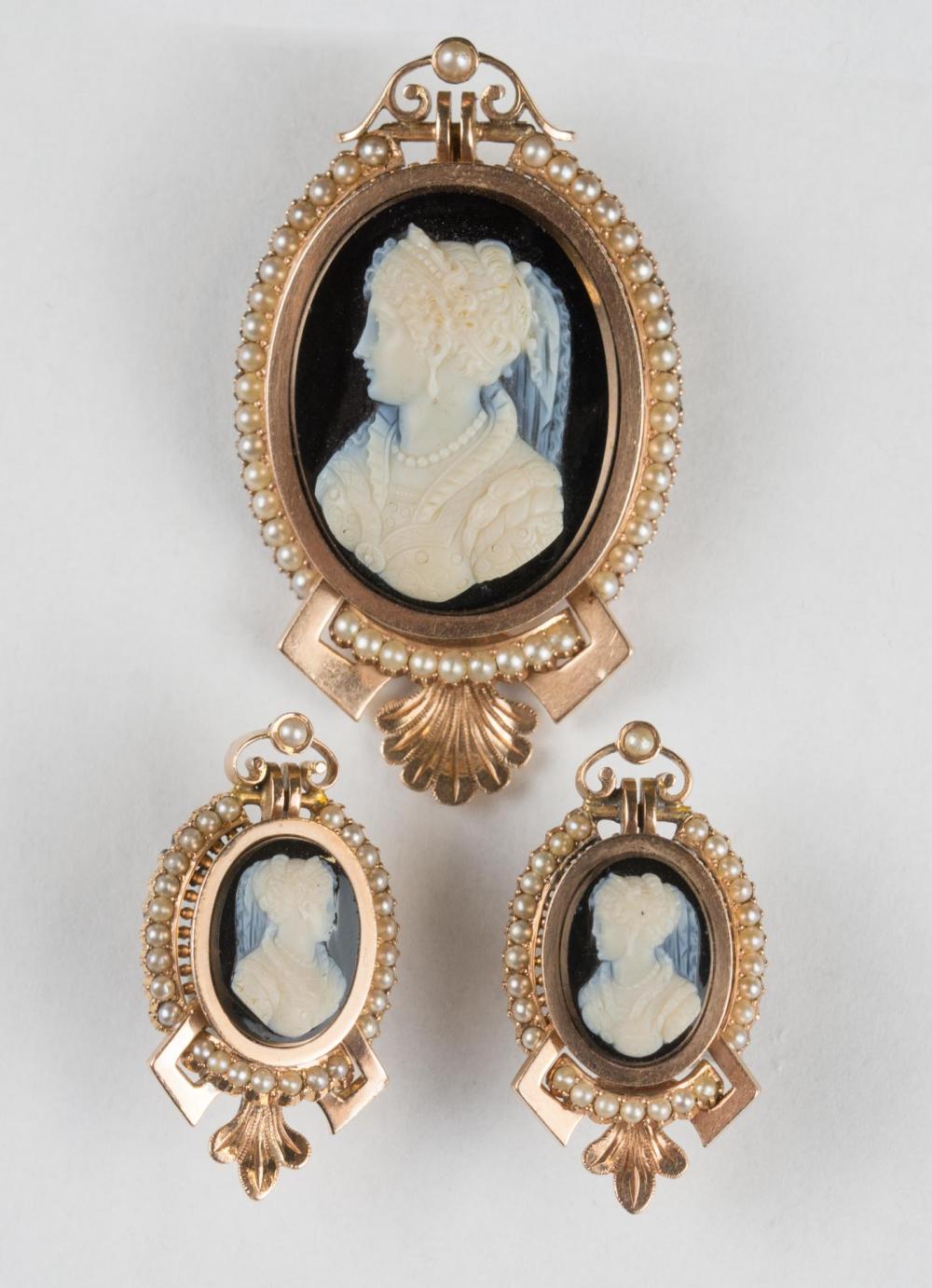 VICTORIAN CAMEO AND YELLOW GOLD 30a2ec