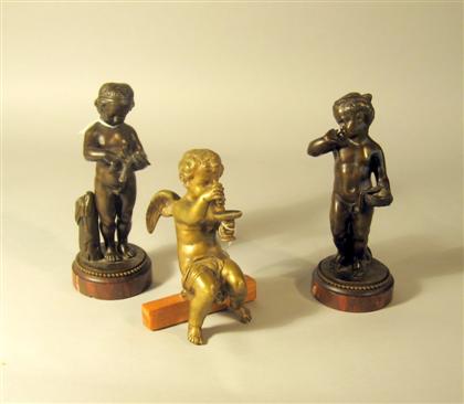 Three Continental bronze figures 4dd3f