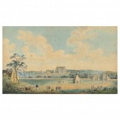 ANTIQUE ENGLISH SCHOOL VIEW OF 30a828