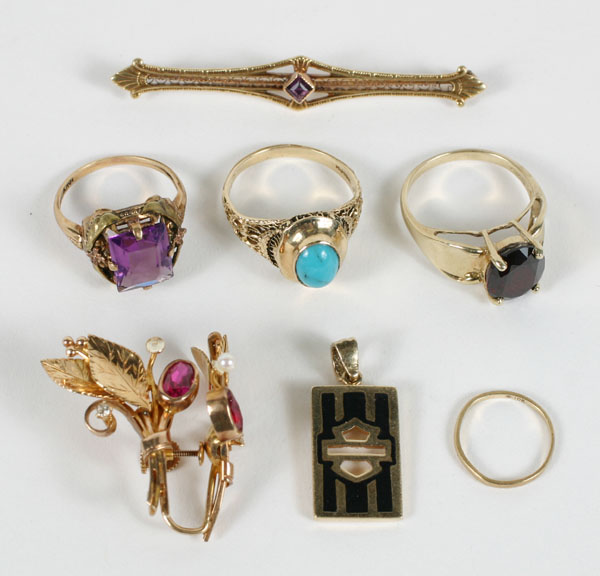 Victorian Art Deco gold 10K jewelry 4ddab