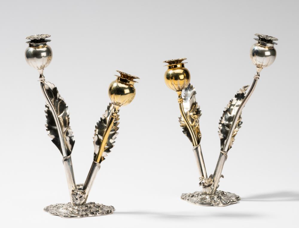 PAIR OF BUCCELLATI STERLING THISTLE 308f1f