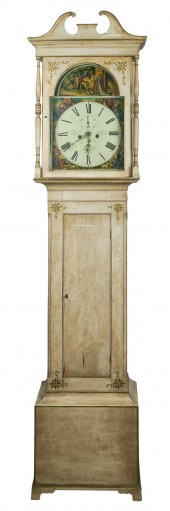 Victorian Scottish Oak Tall Case Clock,