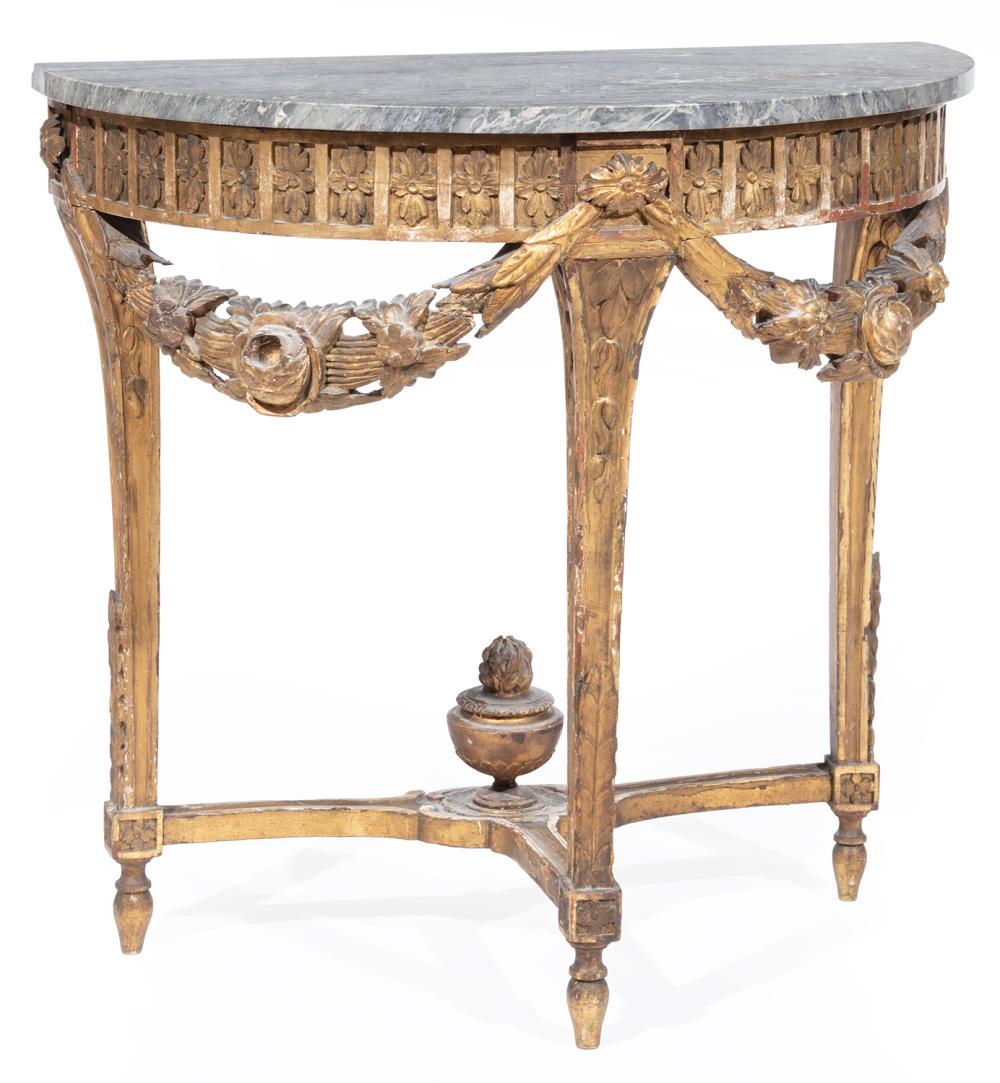 FRENCH CARVED GILTWOOD CONSOLE 3090fc