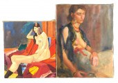 TWO OIL PORTRAITS, INCLUDING PATRICIA