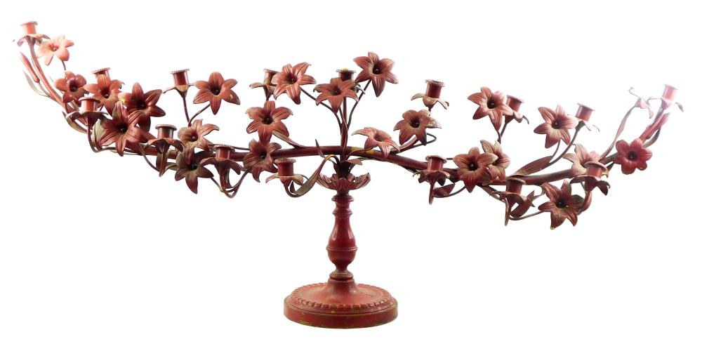 FOLIATE AND LILY CANDELABRA 19TH 3093ad