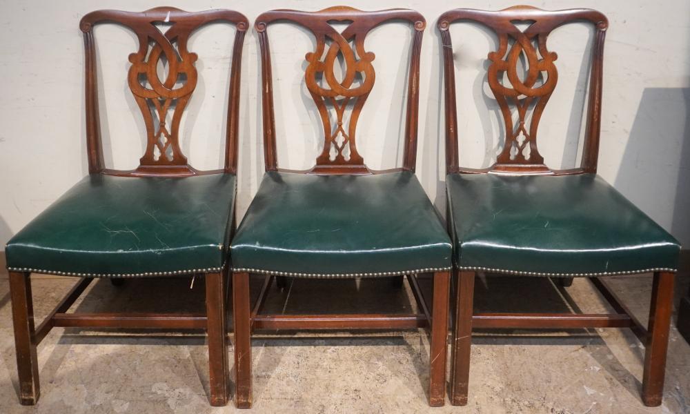 SET OF THREE CHIPPENDALE STYLE