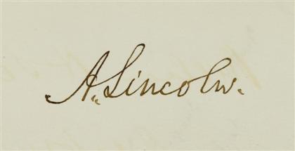 1 vol Abraham Lincoln Autograph 4dbad