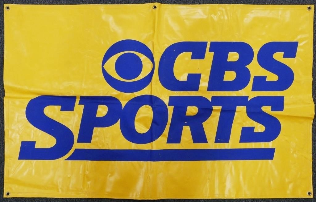 VINTAGE CBS SPORTS BANNERCBS Sports 30c190