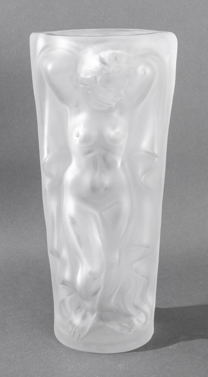 LALIQUE STYLE NUDE NYMPH FROSTED 30c4a3