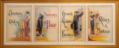 FRENCH ART DECO FASHION POSTERS, 4 Group