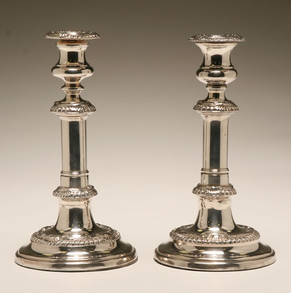 Pair Old Sheffield silverplate 4e140